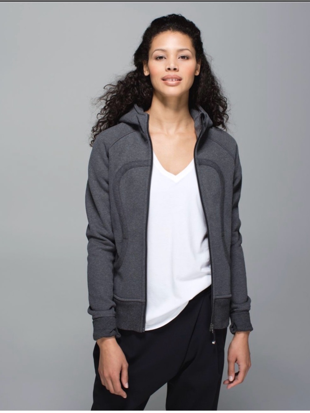 Vintage Lululemon athletica Charcoal Grey Pullover Hoodie